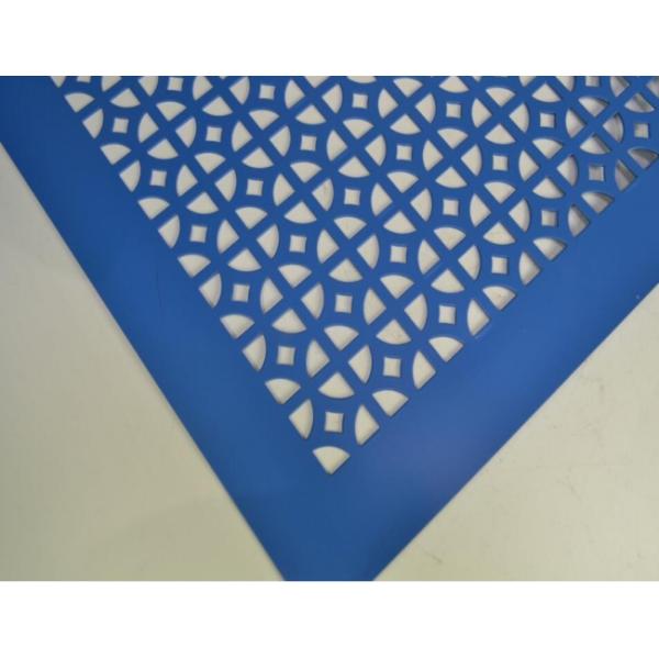 Abrasion Proof Punched Aluminum Sheets 8mm Perforated Sheet Smooth Surface