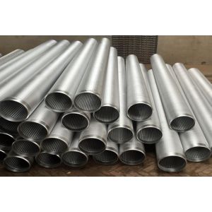 Buy cheap V Shaped 219mm Wedge Wire Screen Pipe All Welded 304 Stainless Steel Round from wholesalers
