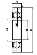 China Bearings for Material Handling System: Cam Rollers LR606-2RS wholesale