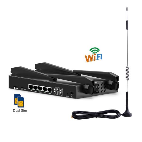 SMA 8 Antenna CPE Multi Sim Card 4g Lte Modem Router Dual Band WAN LAN 1Gbps