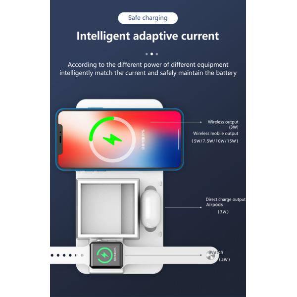 4-In-1 Multifunctional Wireless Charger 15W Fast Magnetic Charger Stand With Pen Holder