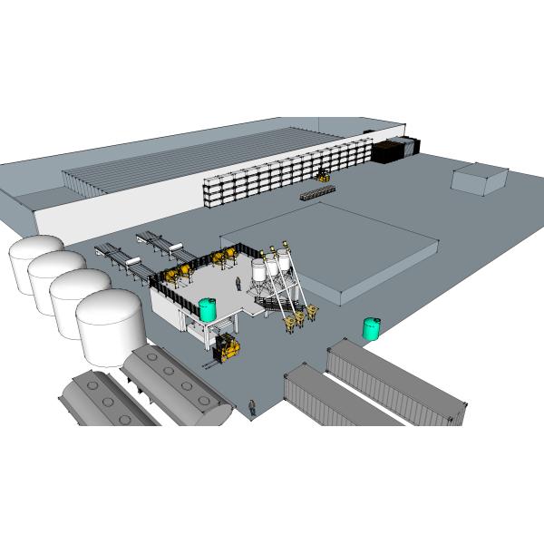 Semi Automatic Wheat Straw Mgo Board Machine , Durable Wall Panel Equipment
