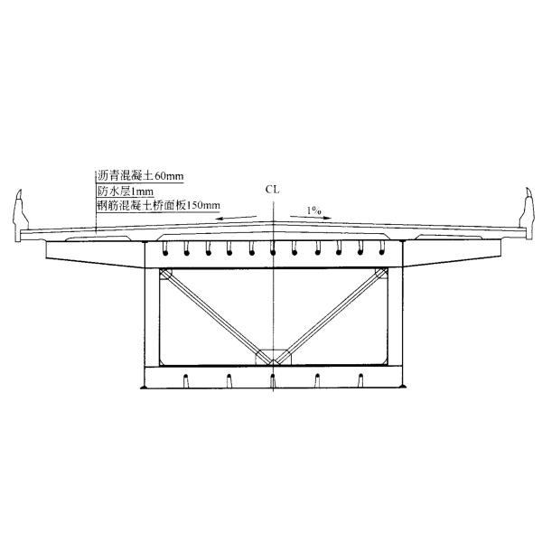 Simple Beautiful OEM Composite Box Girder Bridges Prefabricated Steel Large Span