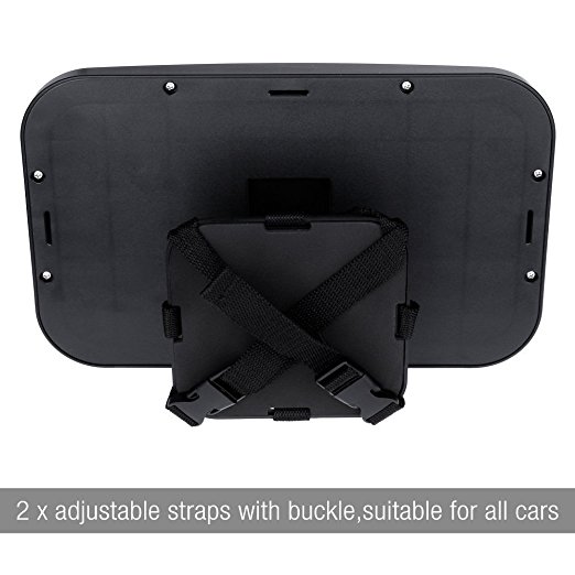 Rear Facing Baby View Mirror for Child Safety Car Seat - Crystal Clear Reflection Convex Mirror