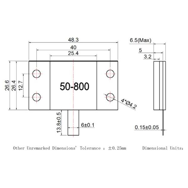 High Power Terminals 50 Ohm RF Chip Resistor Flange RIG 800W Flange Mount Terminations