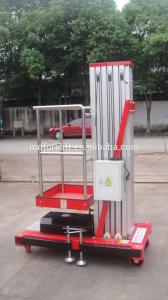 China Aluminium Ladder Order Picker Forklift Electric Climbing Work Platform Single Mast wholesale