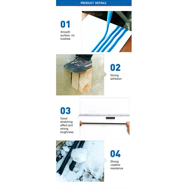 Metal Joints Silicone Sealant White Stone Materials Mildewproof Sealant