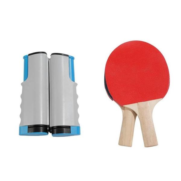 Customization Retractable Tennis Net Ping Pong Paddle Racket Suit Set Retractable Table Tennis Net