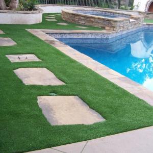 China Water Proof Artificial Golf Grass For Swimming Pool Golf Surrounding Cover wholesale