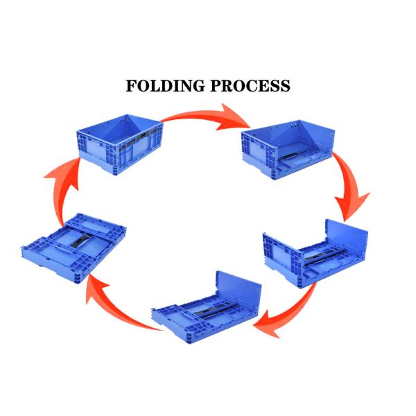 Foldable Plastic Crate stackable moving box Durable Folding Plastic Crate For Efficient Storage And Logistics