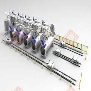 China Customization DN1200 Retort Sterilization Machine Sterilizer Autoclave Suitable for Canned Olive Artichoke Beef Ready Meal wholesale