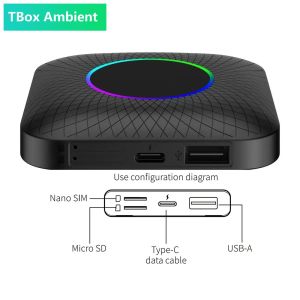 China Multi Media CPC200-Tbox Ambient 8+128gb Ai Box SDM660 Wireless Adapter Carplay Dongle Android Auto Dongle for Asia and Europe wholesale