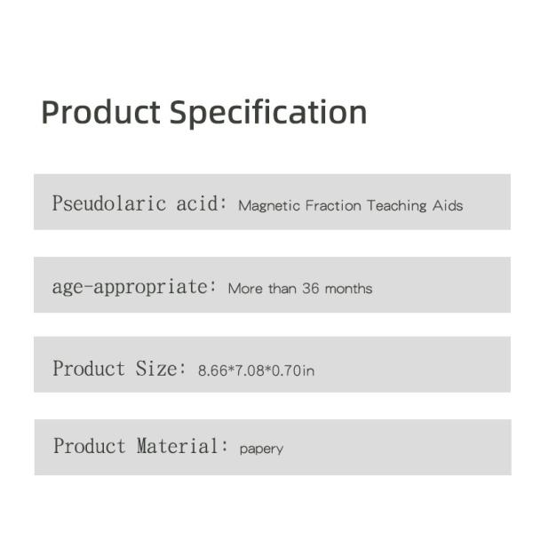 Magnetic Fraction Learning Math Toy for Children Kids Montessori Arithmetic Teaching Aids Educational Toys