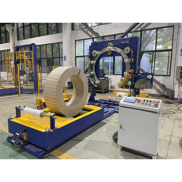 JINGLIN Automatic Aluminum Coil Packing Machine Trolley Type 7.5KW For Protective Wrapping