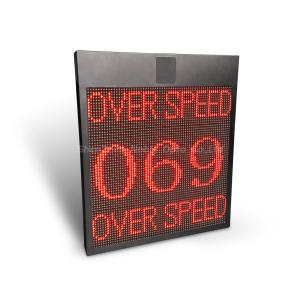 Buy cheap Solar built-in radar 4-Line display speed red and green screen from wholesalers