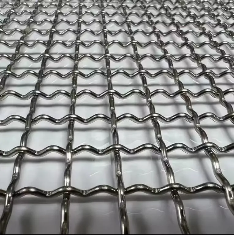 High Carbon Steel Quarry Vibrating Screen Mesh For Mining Equipment Crimped Wire Mesh