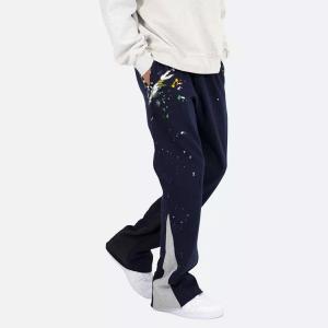 China Custom Cargo Pant Hip Hop Flare Pants Trousers 100% Cotton Loose Men