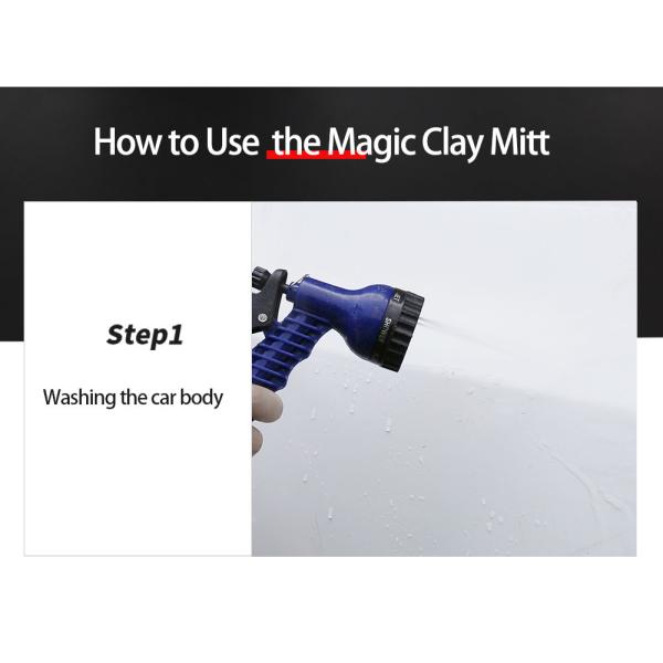 Medium Orange Nanoskin Clay Mitt S M L XL Size For Auto Wahshing