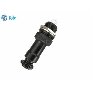 China Welding Type 2~10 Pin GX16 Aviation Connector 200V Black Color Panel Mounting Style wholesale