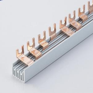 Pin type fork type copper busbar insulated comb bus bar