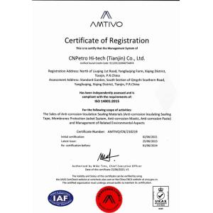 TIANJIN CNPETRO HITECH CO.,LTD Certifications