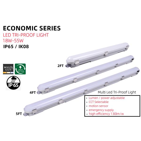 50000 Hours Lifespan Waterproof LED Tri-proof Vapor Tight Light for Indoor Farm Fixture