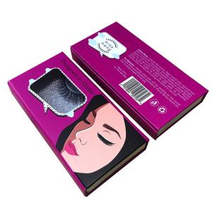 China Folding Magnetic Luxury Cardboard Box With Logo False Eyelashes Packaging on sale