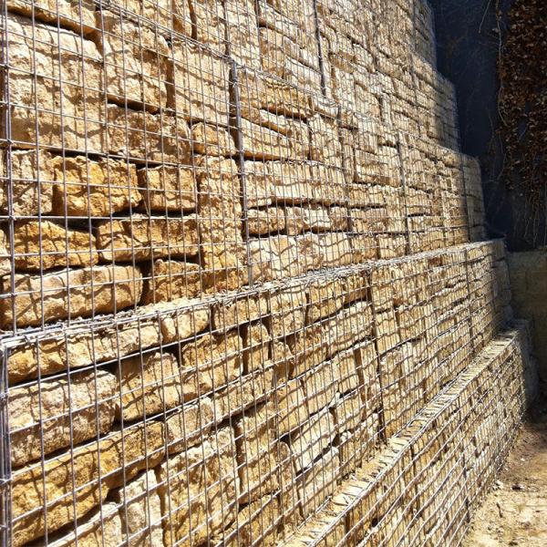 Welded Gabion Planter Contemporary Garden Art Rust Resistant Modular Design