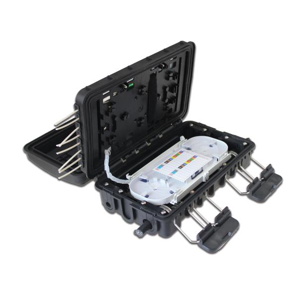 Waterproof Fiber Optic Splice Closure Connection Box 1x8 LGX Splitter