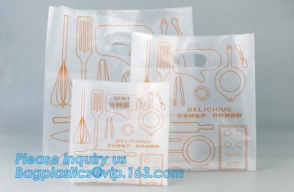 Quality Meal Prep bags, fast food bags, food delivery bags, carry carrier bags, bakery bags, die cut handle bags,pizza bags, pac for sale