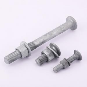 China ISO Highway Guardrail Bolt Hot Dip Galvanized Guardrail Safty Bolts And Nuts And Washers on sale