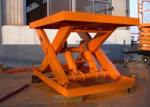 China SANTO Stationary Hydraulic 3 Ton Scissor Lift 5.5KW Electric Lift For Construction wholesale
