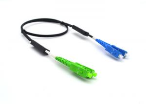 China FTTH Fiber Optic Drop Cable , GJYXCH Outdoor Optical Fiber Cable Black Color wholesale
