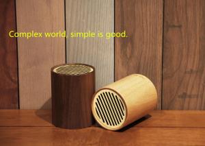 China OEM Wooden Bluetooth Speaker Simple Design All Bluetooth Devices Use on sale