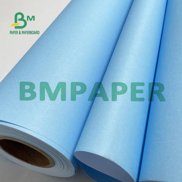 20LB Single Sided Blue CAD Plotter Drawing Paper  For Everyday Use