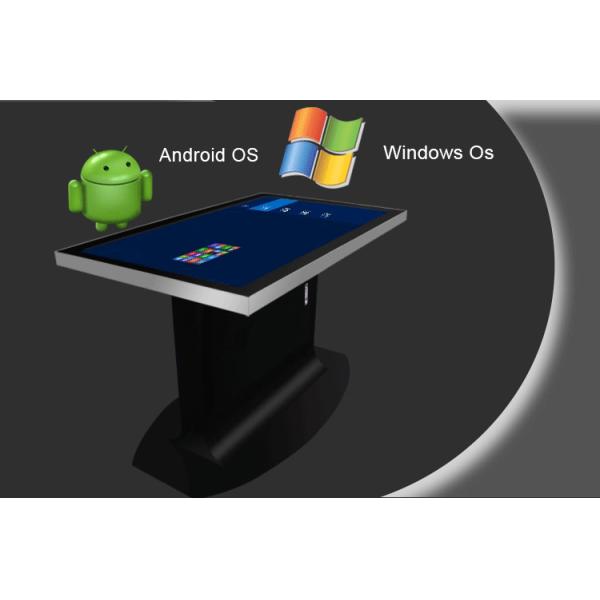 Aluminum Case Touch Screen Conference Table , Remote Control Interactive Touch Table