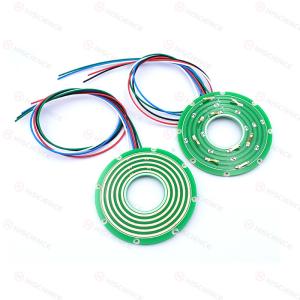 China 12 Circuits 10A Rotary Joint Slip Ring Pancake Stable Signal Transmission wholesale