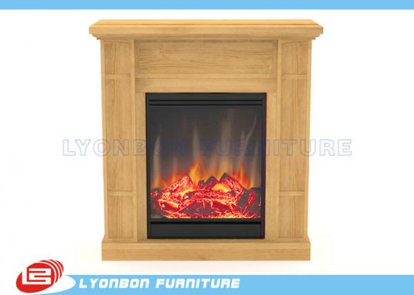 Quality Solid Wood Veneer MDF Home Decor Fireplaces With Paint Finished / 905mm * 255mm * 970mm for sale