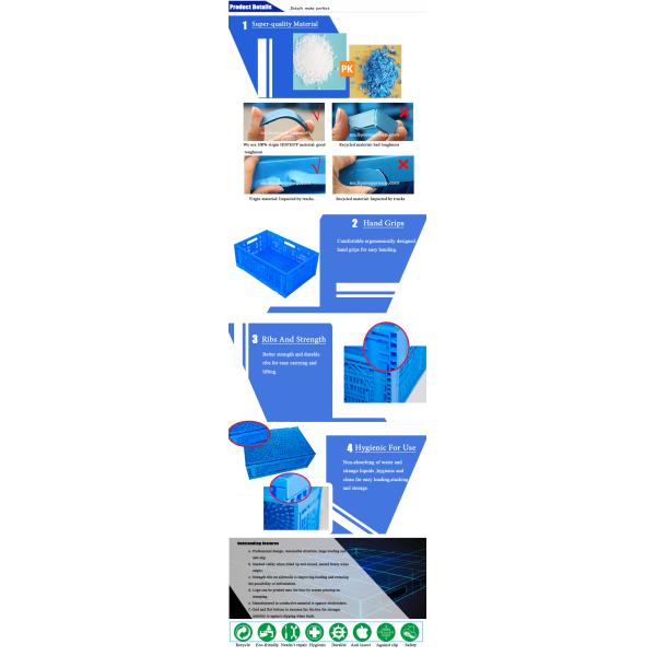 Fruit Yellow Stackable Plastic Crate Reusable Plastic Moving Boxes