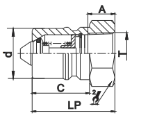 Hydraulic 800psi 2" Brass Quick Release Coupling For Fluid
