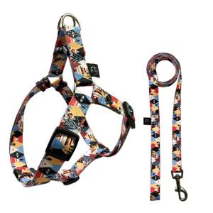 China No Pull Dog Harness Set Adjustable Designer Dog Harness Leash Set wholesale