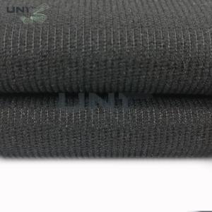Black Color Woven Interlining Napping PA Adhesive Tricot Interlining For Suit