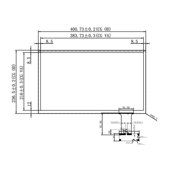 17.3 Inch Anti Glare Touch Screen Projected Capacitive Multi Touch Screen Overlay