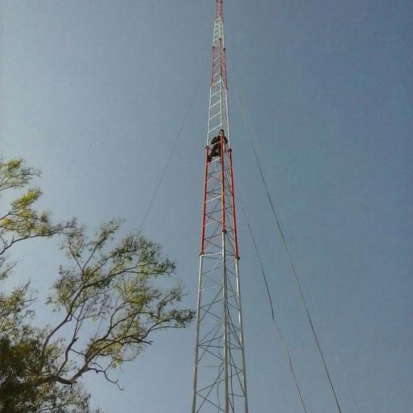 Triangle hot dip galvanized Telecom Guyed Tower
