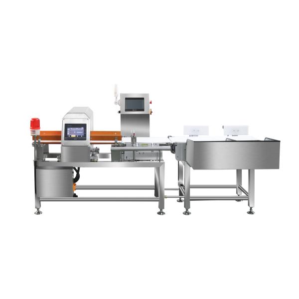Quality Advanced Digital Signal Processing Easy Operation High Speed Combo Metal Detector And Checkweigher For Sliver Products for sale