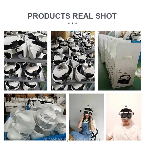 Home Use APP Control Intelligent Head Massager Head Eye Relax Built In Music Bluetooth