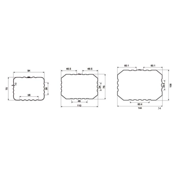 Fully Auto Square Downpipe Roll Forming Machine Hydraulic Cutting CE ISO