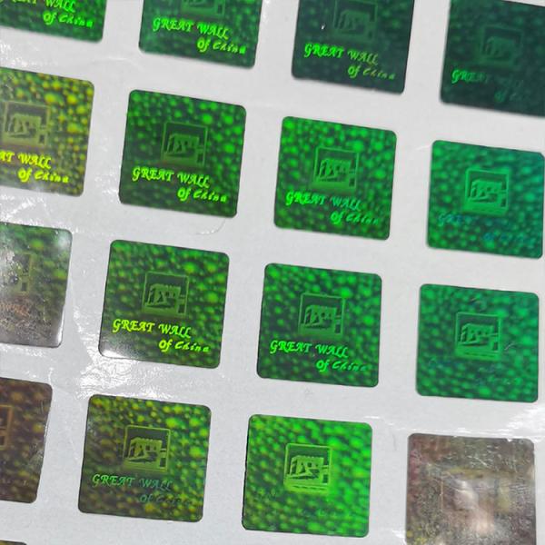 Security 3D Holographic Stickers Printer Laser Custom Logo Hologram Stickers