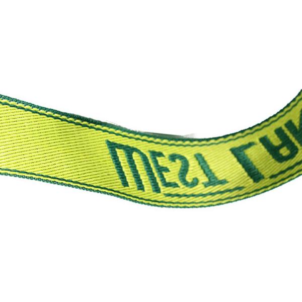 Green Polyester Webbing Tape PP Ribbon On Nylon Webbing For Bags