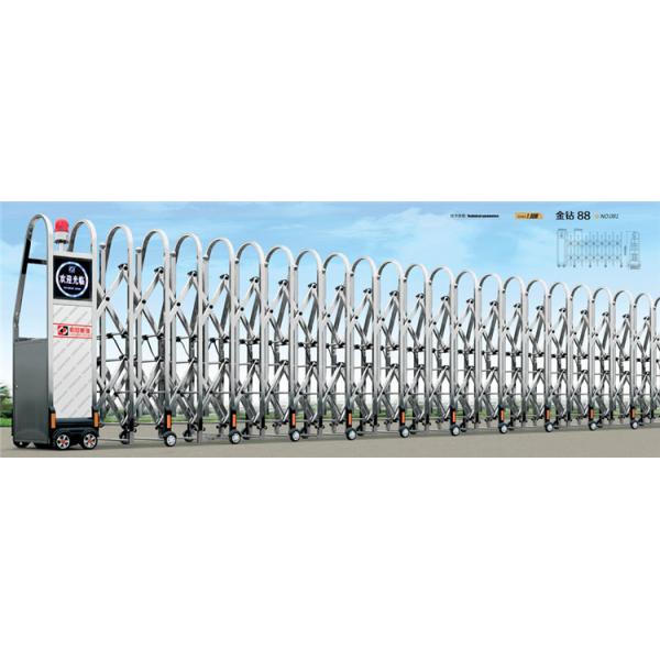 Automatic Gate Electric Retractable Sliding Doors With Led Screen Customized Factory Main Gate Stainless Steel Door